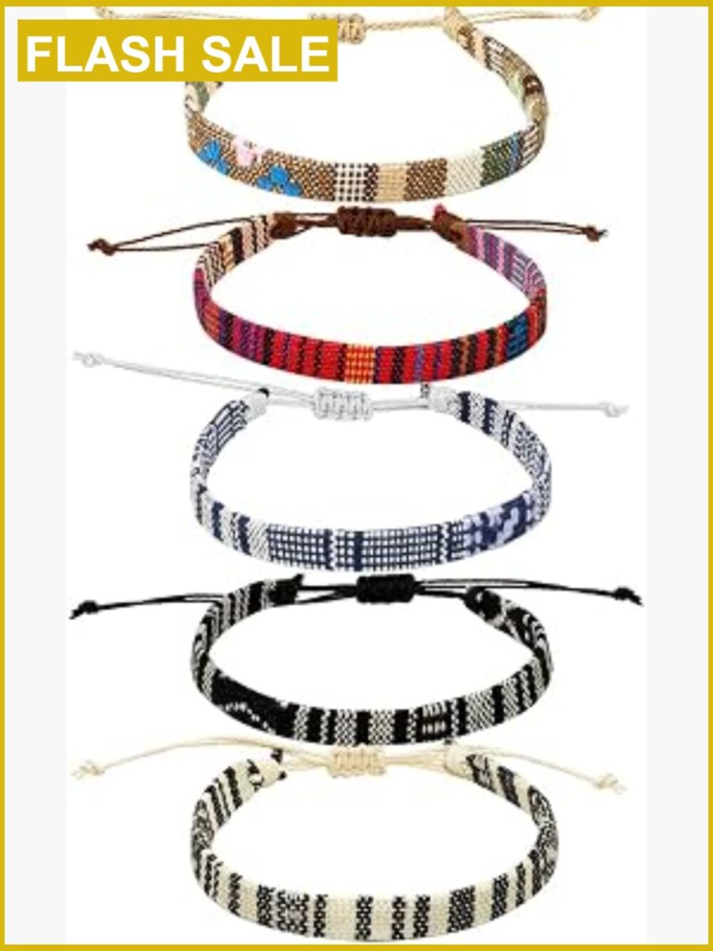 Boho Wrist Anklet Bracelet Set Handmade Adjustable Surfer Beach Jewelry